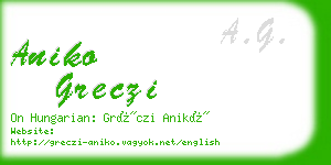 aniko greczi business card
